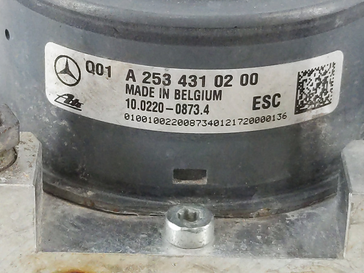 2017-2018 Mercedes-Benz C300 Anti-Lock Brake ABS Pump Module Actuator OEM P/N:A 253 431 02 00 Fits Fits 2017 2018 2019 OEM U