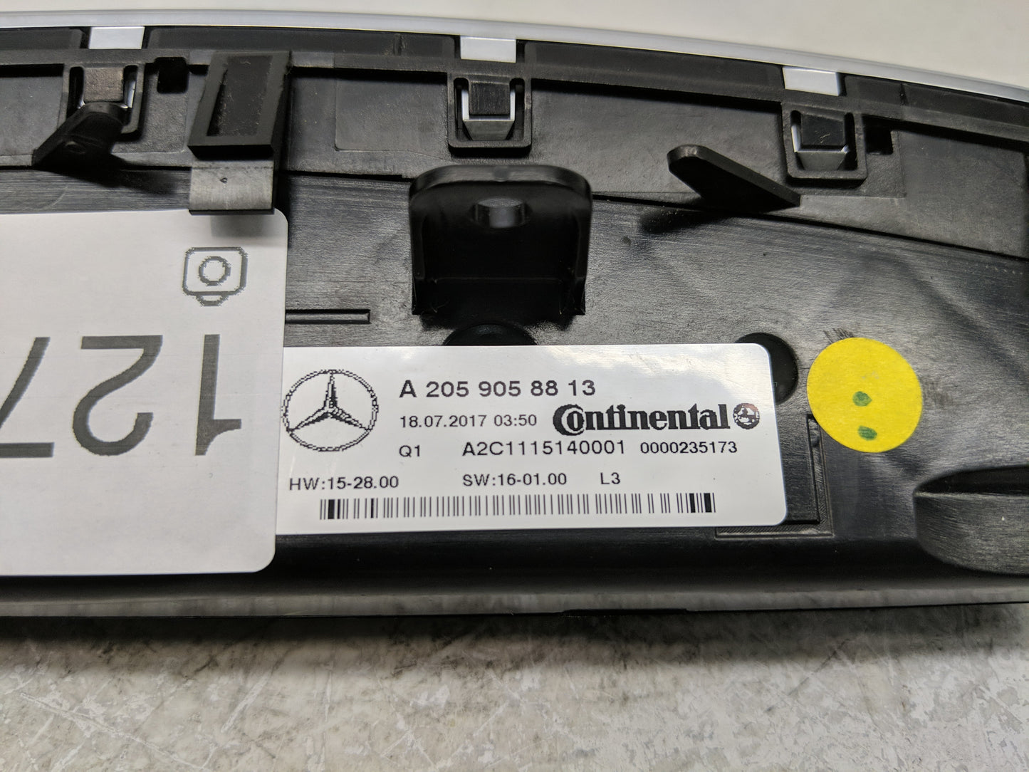 2015-2019 Mercedes-Benz C300 Climate Control Module Temperature AC/Heater Replacement P/N:A 205 905 88 13 Fits OEM Used Auto