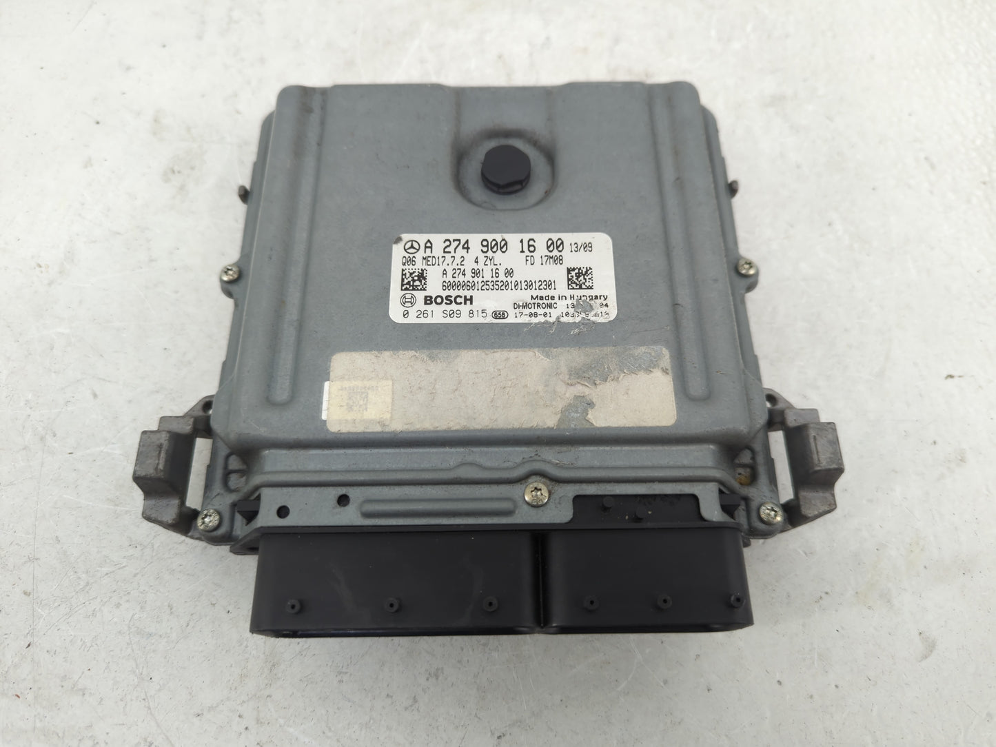 2017-2018 Mercedes-Benz C300 PCM Engine Control Computer ECU ECM PCU OEM P/N:A 274 900 16 00 0 261 S09 815 Fits OEM Used Aut