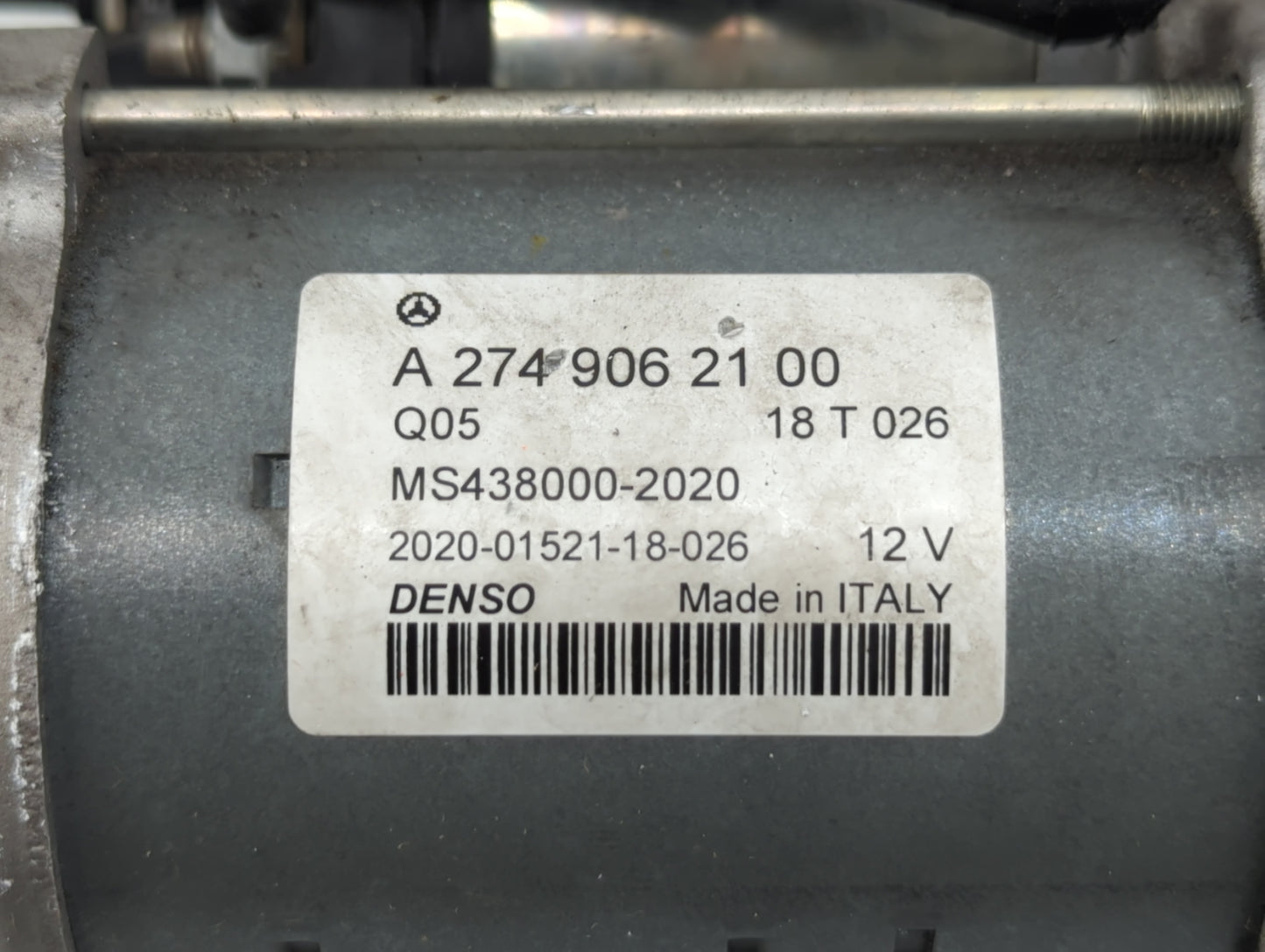 2015-2018 Mercedes-Benz C300 Car Starter Motor Solenoid OEM P/N:A 274 906 21 00 Fits Fits 2015 2016 2017 2018 2019 2020 2021