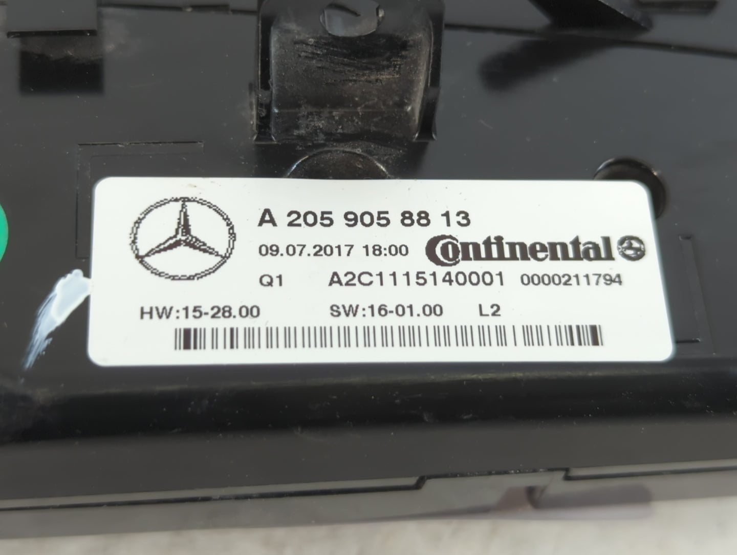 2015-2019 Mercedes-Benz C300 Climate Control Module Temperature AC/Heater Replacement P/N:A2C1115140001 A 205 905 88 13 Fits