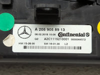 2017-2018 Mercedes-Benz C350e Climate Control Module Temperature AC/Heater Replacement P/N:A 205 905 89 13 Fits OEM Used Aut