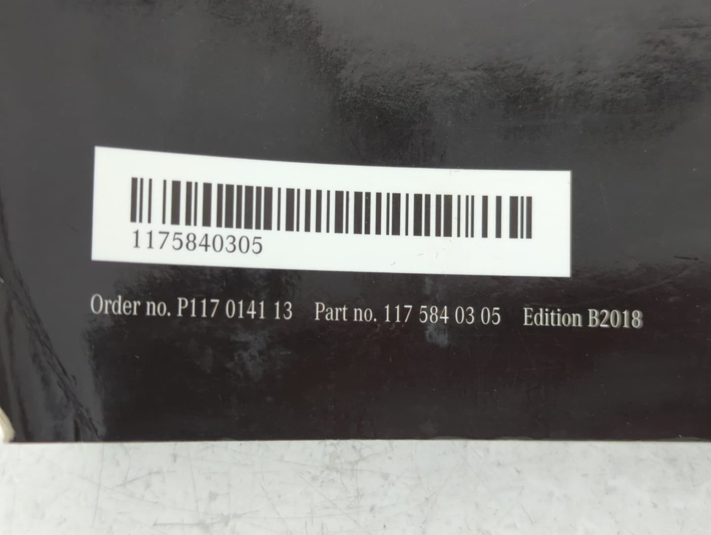 2018 Mercedes-Benz Cla250 Owners Manual Book Guide P/N:117 584 03 05 OEM Used Auto Parts - Oemusedautoparts1.com