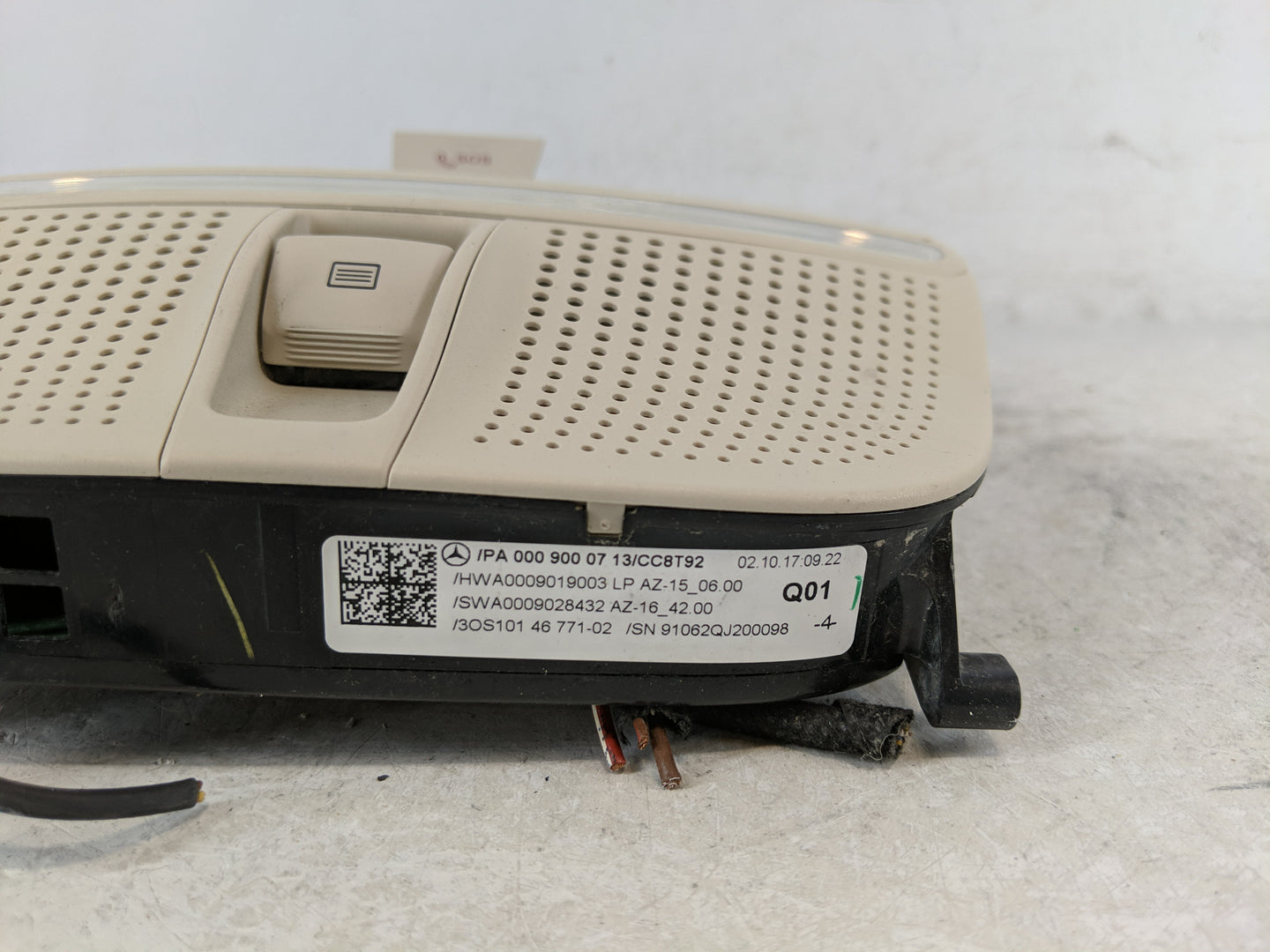 2018 Mercedes-benz E300 Overhead Roof Console - Oemusedautoparts1.com