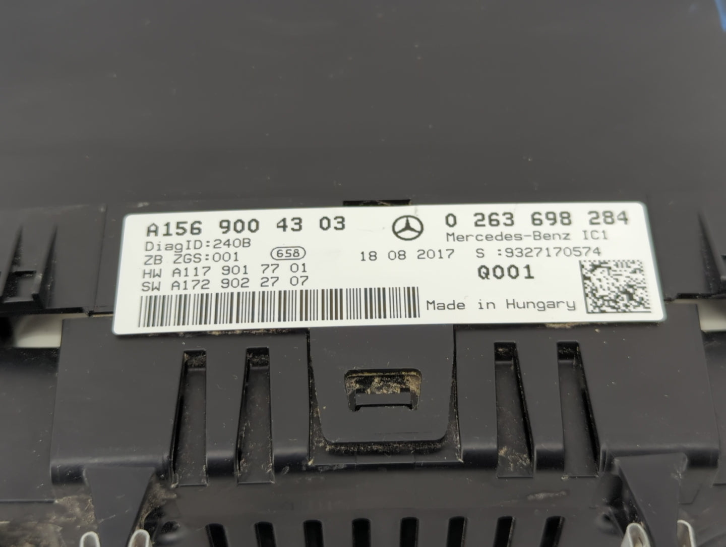 2018 Mercedes-Benz Gla250 Instrument Cluster Speedometer Gauges P/N:A156 900 43 03 Fits OEM Used Auto Parts - Oemusedautopar