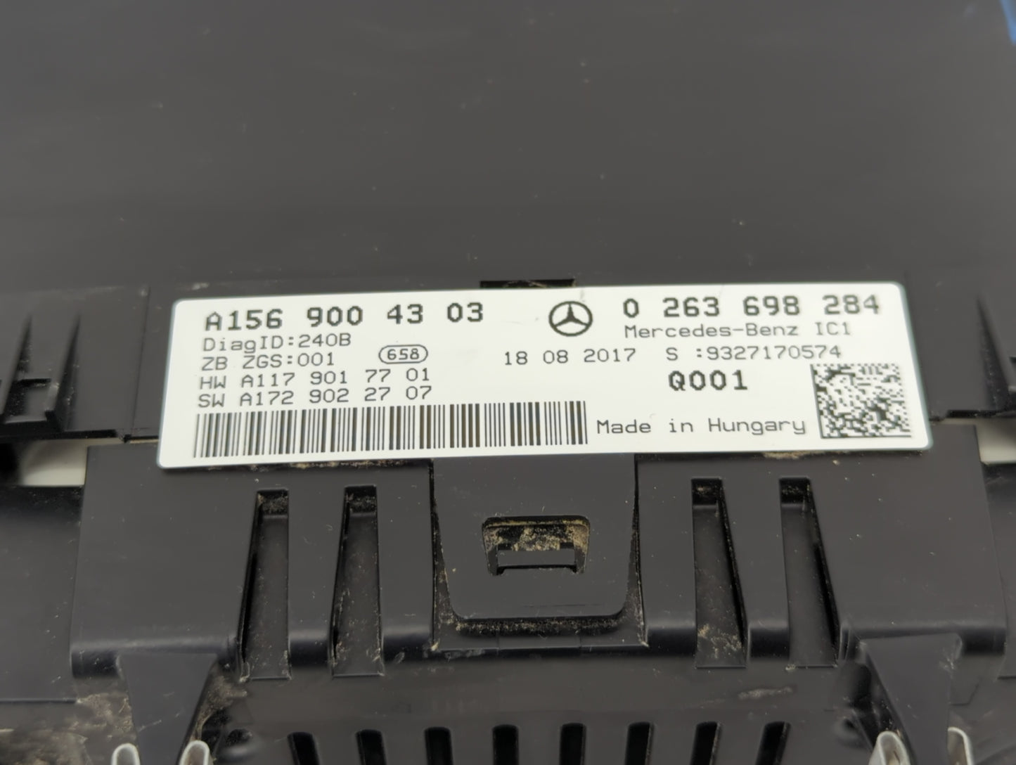 2018 Mercedes-Benz Gla250 Instrument Cluster Speedometer Gauges P/N:A156 900 43 03 Fits OEM Used Auto Parts - Oemusedautopar