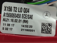 2015 Mercedes-benz Gla250 Passenger Right Side Tail Light Taillight Oem - Oemusedautoparts1.com