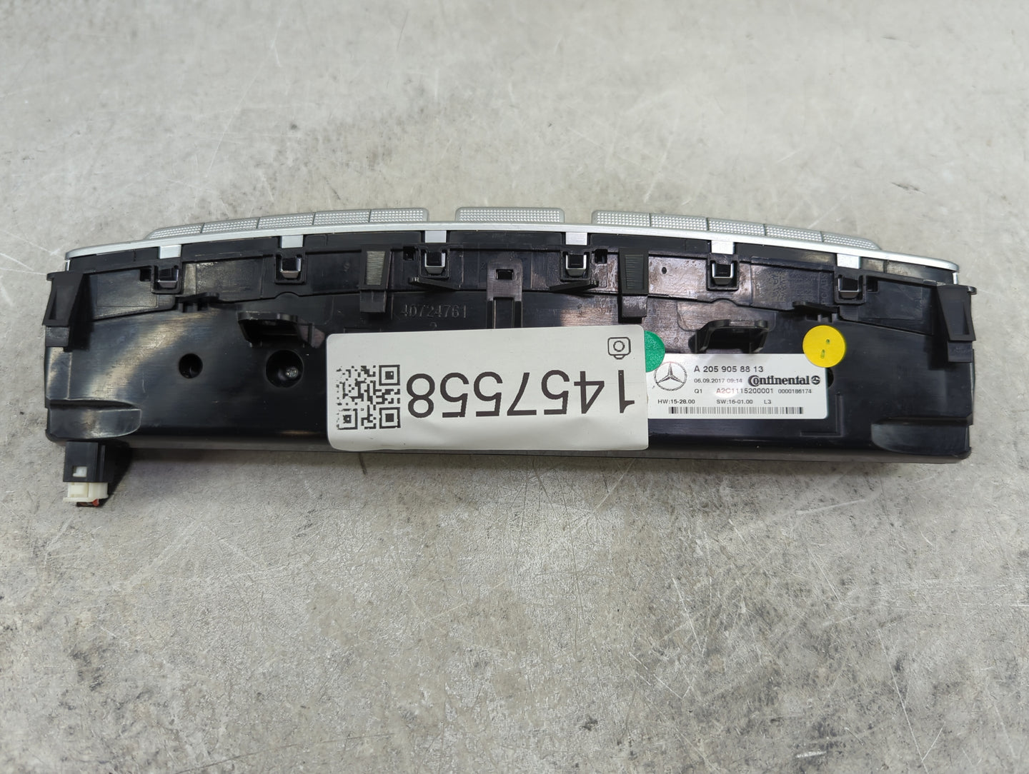 2016-2019 Mercedes-Benz Glc300 Climate Control Module Temperature AC/Heater Replacement P/N:A 205 905 88 13 Fits OEM Used Au