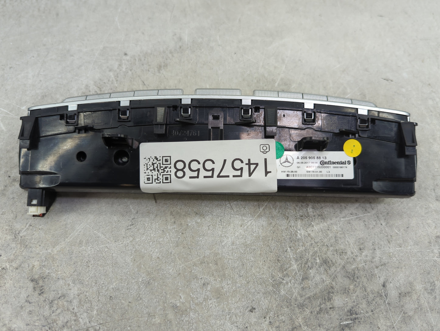 2016-2019 Mercedes-Benz Glc300 Climate Control Module Temperature AC/Heater Replacement P/N:A 205 905 88 13 Fits OEM Used Au