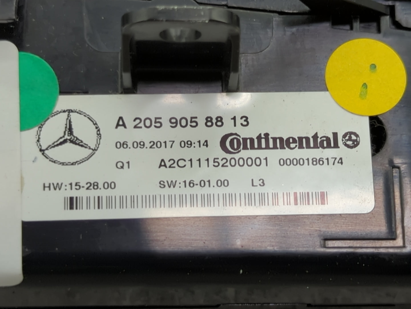 2016-2019 Mercedes-Benz Glc300 Climate Control Module Temperature AC/Heater Replacement P/N:A 205 905 88 13 Fits OEM Used Au
