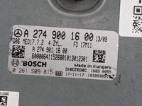 2016-2019 Mercedes-Benz Glc300 PCM Engine Control Computer ECU ECM PCU OEM P/N:A 274 900 16 00 A 274 901 16 00 Fits OEM Used