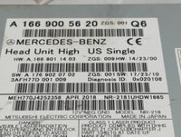 2018-2019 Mercedes-Benz Gle350 Radio AM FM Cd Player Receiver Replacement P/N:A 166 900 56 20 Fits Fits 2018 2019 OEM Used A