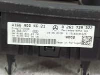 2018 Mercedes-Benz Gle350 Instrument Cluster Speedometer Gauges P/N:0 263 739 322 A166 900 46 21 Miles: Fits OEM Used Auto P