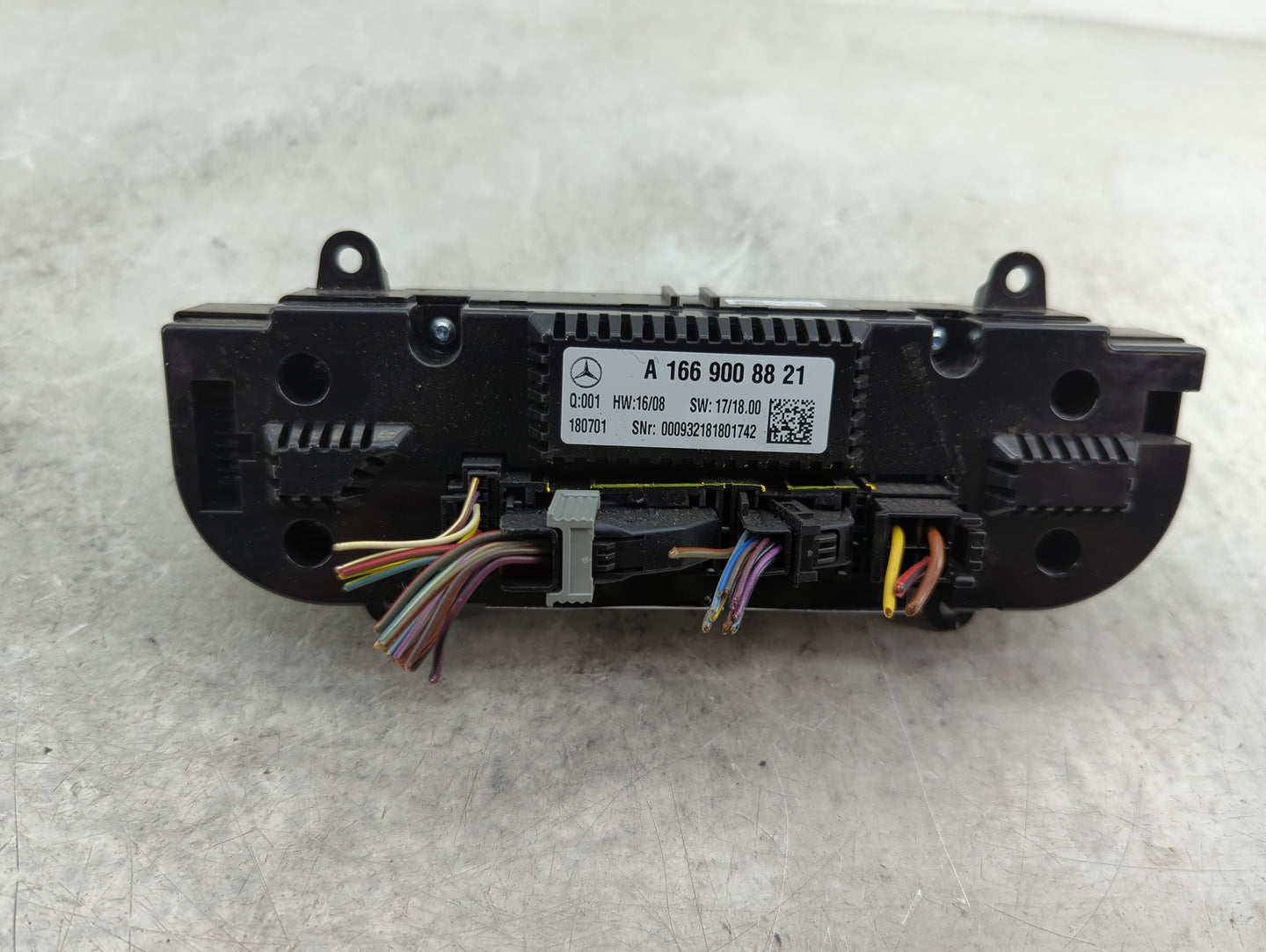 2018-2019 Mercedes-Benz Gle350 Climate Control Module Temperature AC/Heater Replacement P/N:A 166 900 88 21 Fits Fits 2018 2
