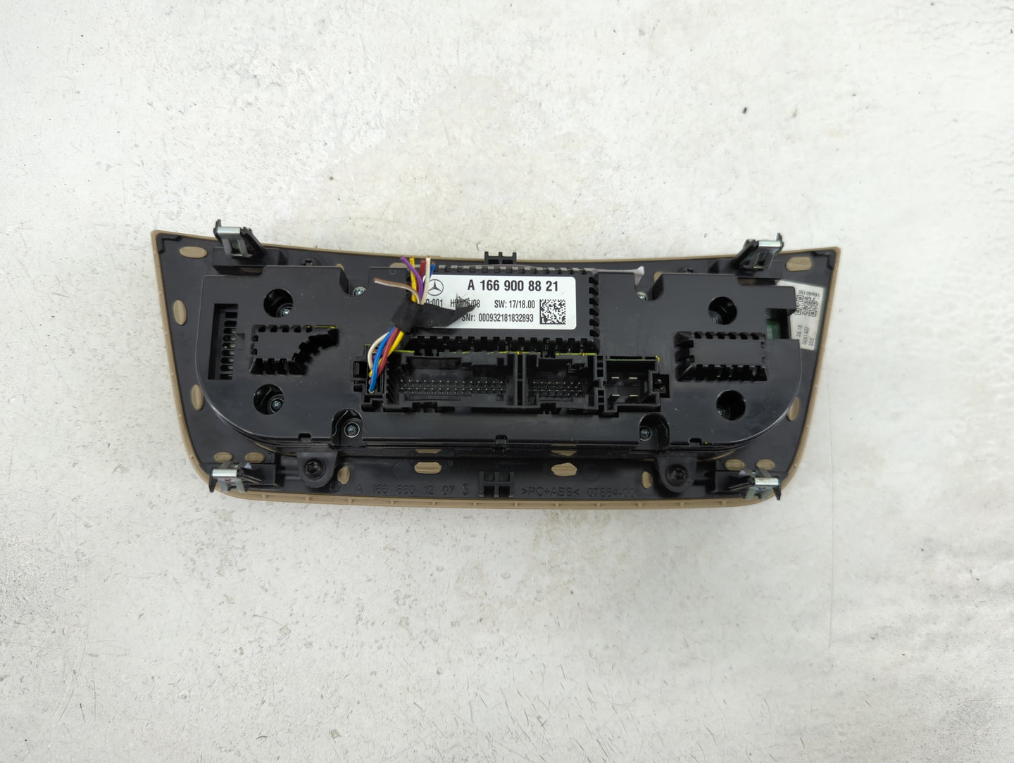 2018-2019 Mercedes-Benz Gle350 Climate Control Module Temperature AC/Heater Replacement P/N:A 166 900 88 21 Fits Fits 2018 2