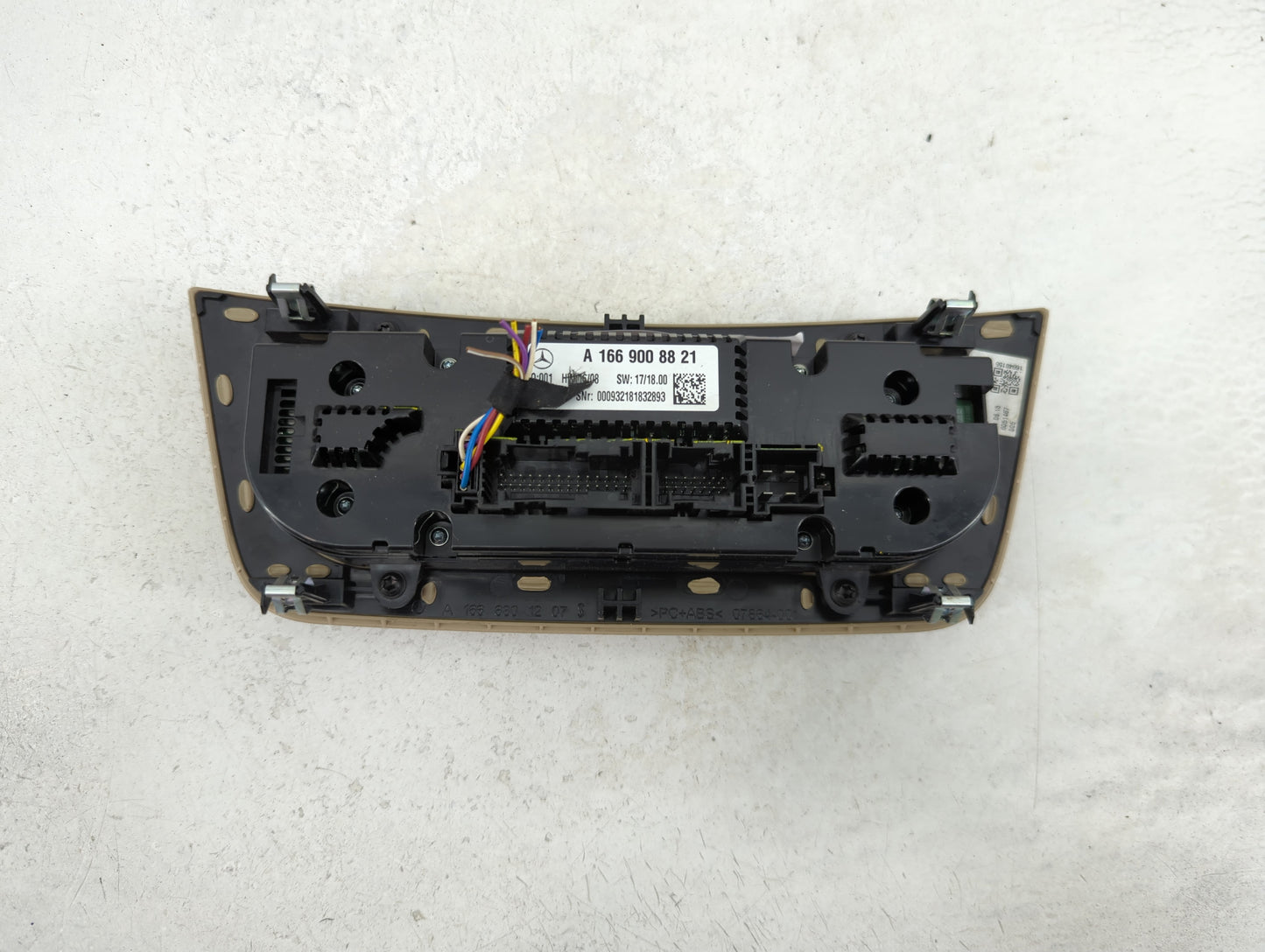 2018-2019 Mercedes-Benz Gle350 Climate Control Module Temperature AC/Heater Replacement P/N:A 166 900 88 21 Fits Fits 2018 2