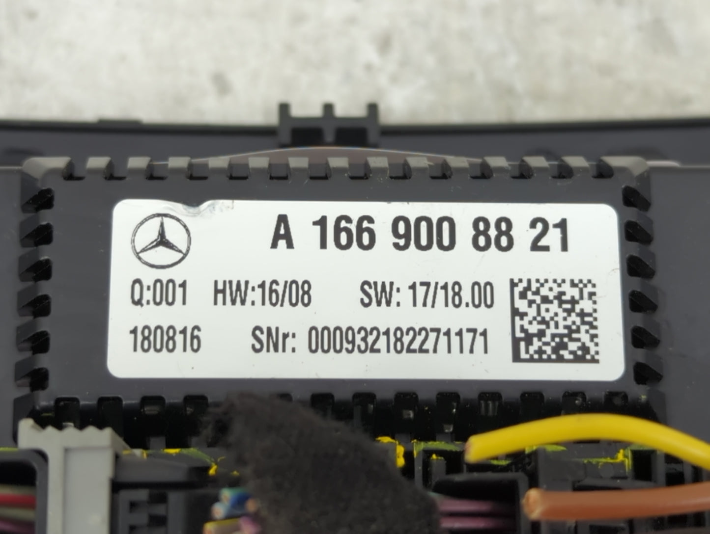 2018-2019 Mercedes-Benz Gle350 Climate Control Module Temperature AC/Heater Replacement P/N:A 166 900 88 21 Fits Fits 2018 2