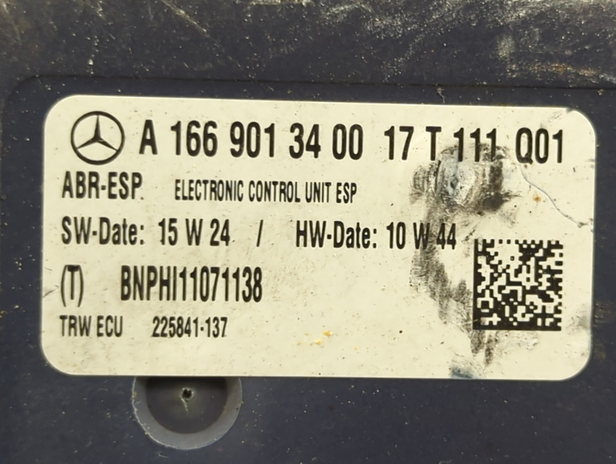 2018 Mercedes Gle350 Anti-Lock Brake ABS Pump Module Actuator OEM P/N:A1661310600 A1664310600 Fits Fits 2017 2019 OEM Used A