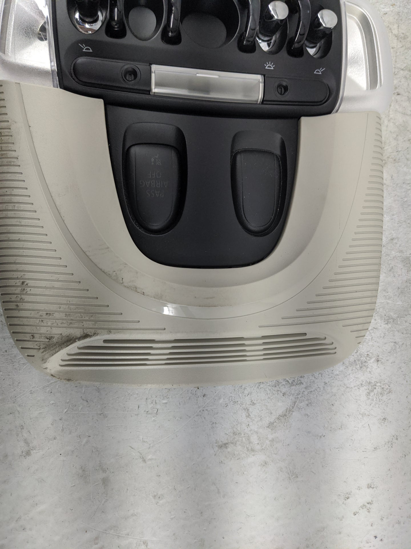 2018 Mini Cooper Overhead Roof Console Beige - Oemusedautoparts1.com