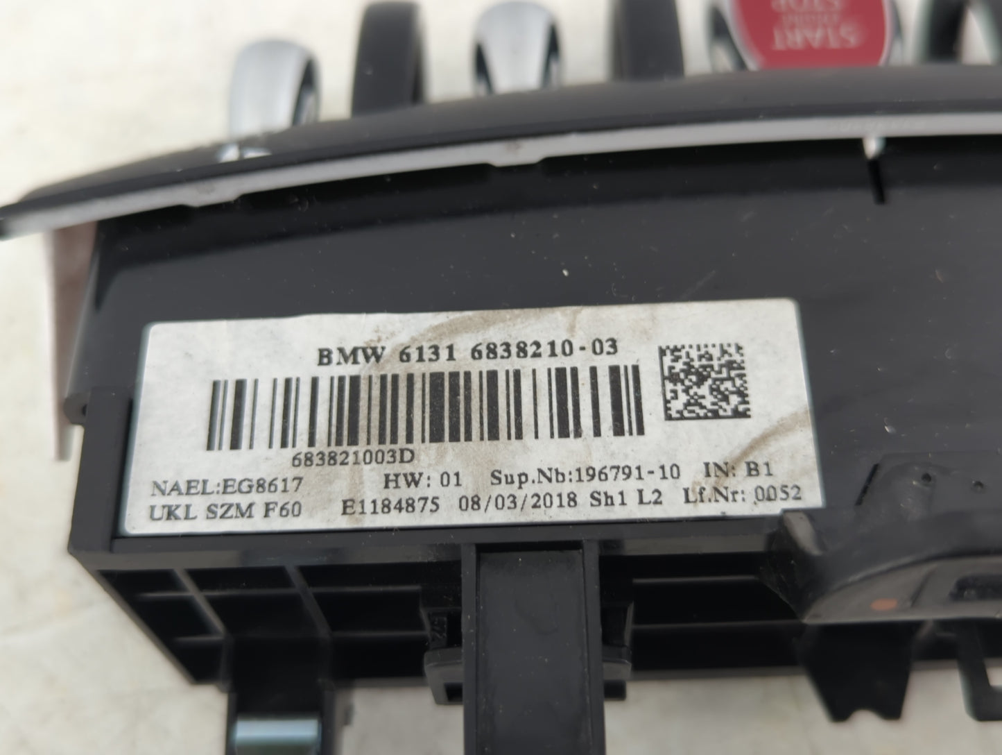 2017-2019 Mini Cooper Countryman Master Power Window Switch Replacement Driver Side Left P/N:683821003D 6131 6838210-03 Fits