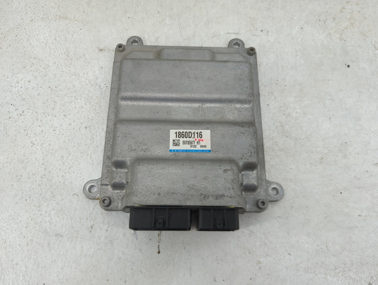 2018 Mitsubishi Eclipse Cross PCM Engine Control Computer ECU ECM PCU OEM P/N:1860D116 E6T85977 Fits OEM Used Auto Parts - O