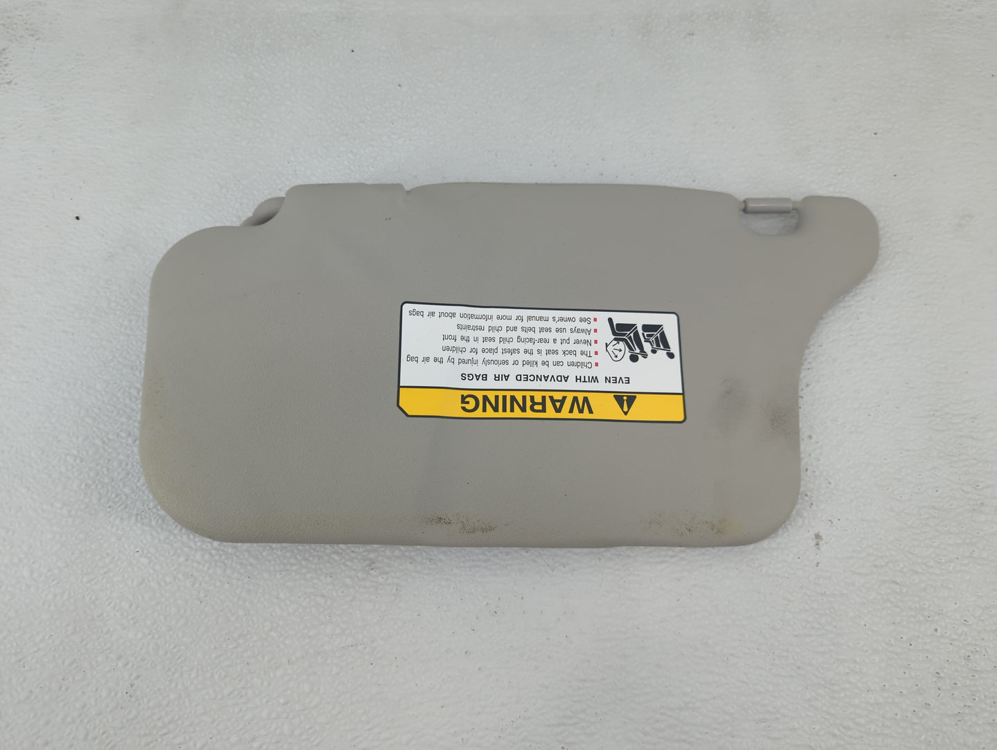 2014 Mitsubishi Mirage Sun Visor Shade Replacement Passenger Right Mirror Fits OEM Used Auto Parts - Oemusedautoparts1.com