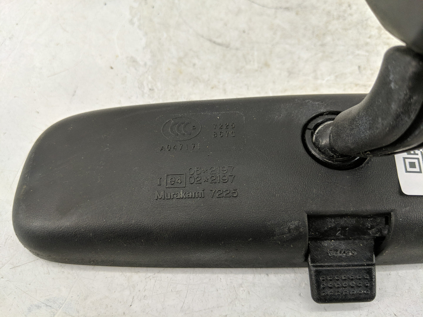 2014 Mitsubishi Mirage Interior Rear View Mirror Replacement OEM P/N:A047171 Fits OEM Used Auto Parts - Oemusedautoparts1.co