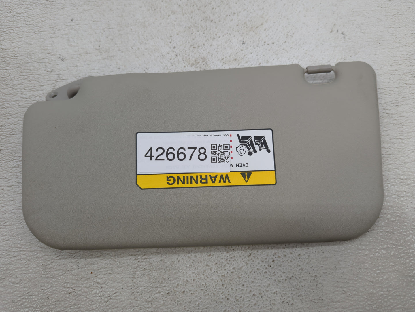 2018 Mitsubishi Mirage Sun Visor Shade Replacement Passenger Right Mirror Fits OEM Used Auto Parts - Oemusedautoparts1.com