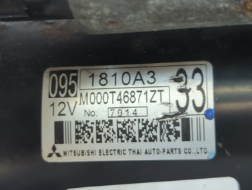 2018 Mitsubishi Mirage Car Starter Motor Solenoid OEM P/N:M000T46871ZT 0951810A3 Fits OEM Used Auto Parts