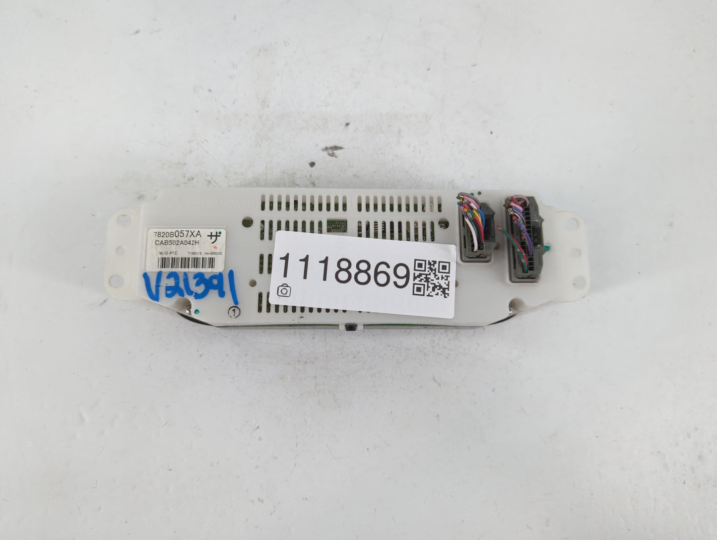 2018 Mitsubishi Outlander Climate Control Module Temperature AC/Heater Replacement P/N:7820B057XA Fits OEM Used Auto Parts -