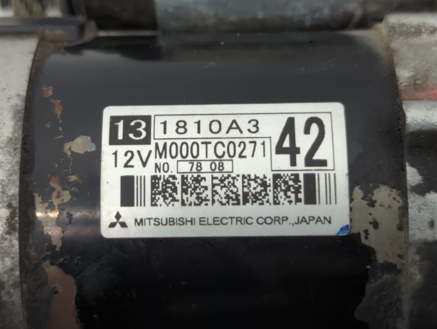 2011-2016 Mitsubishi Outlander Car Starter Motor Solenoid OEM P/N:131810A3 M000T38771ZC Fits Fits 2011 2012 2013 2014 2015 2