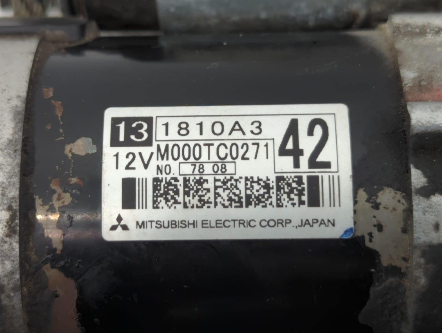 2011-2016 Mitsubishi Outlander Car Starter Motor Solenoid OEM P/N:131810A3 M000T38771ZC Fits Fits 2011 2012 2013 2014 2015 2