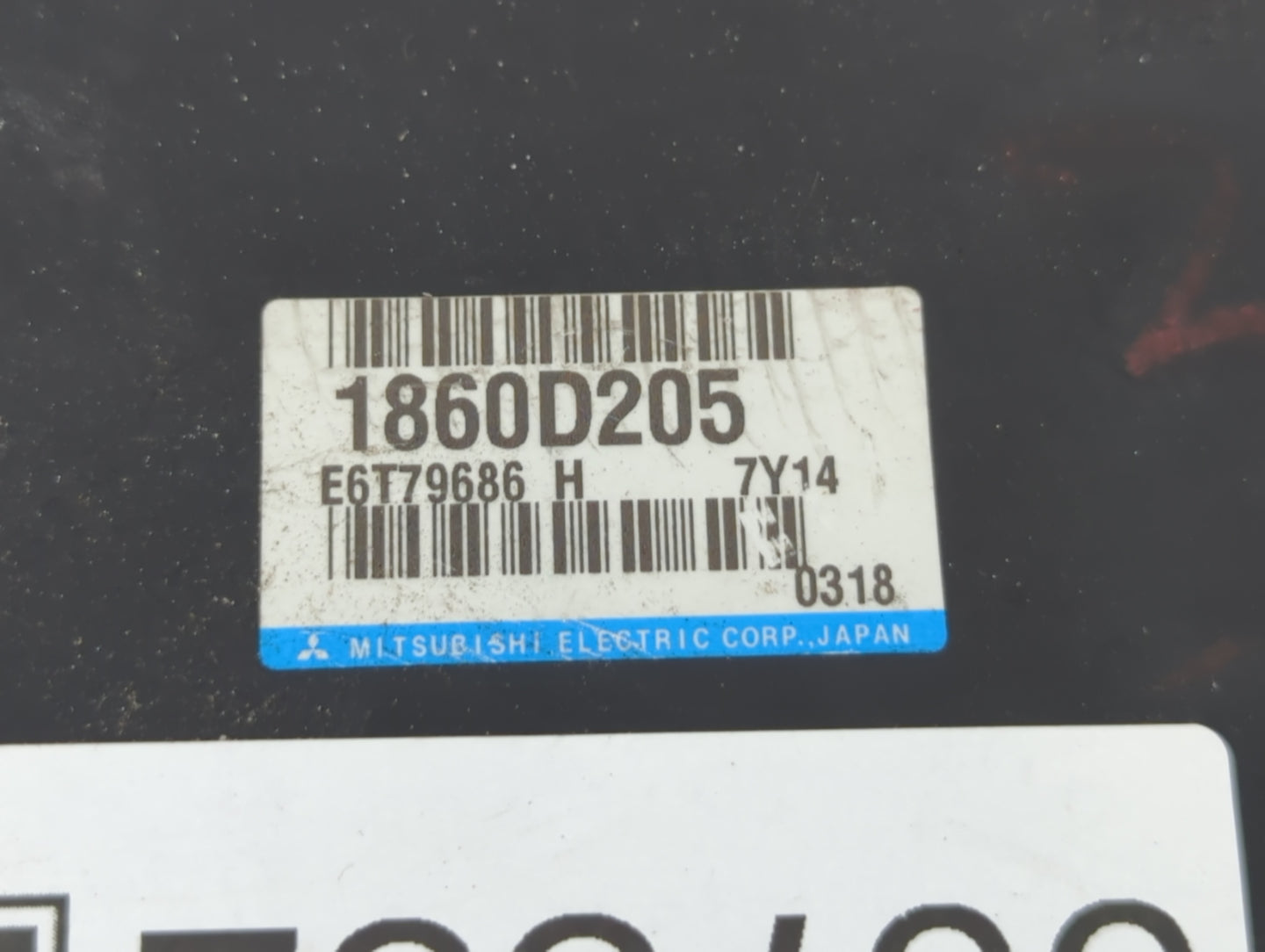 2018 Mitsubishi Outlander PCM Engine Control Computer ECU ECM PCU OEM P/N:1860D205 Fits OEM Used Auto Parts - Oemusedautopar