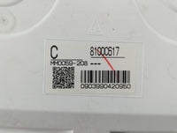 2018 Mitsubishi Outlander Instrument Cluster Speedometer Gauges P/N:MM0059-208 8100C617 Fits OEM Used Auto Parts - Oemusedau