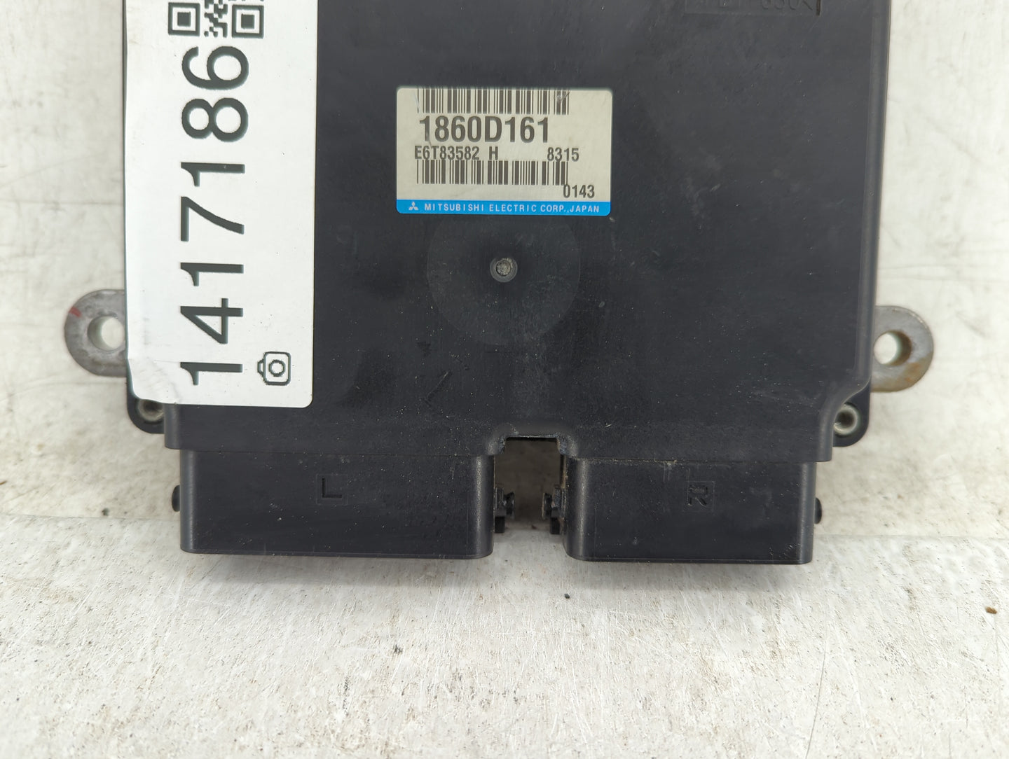 2018 Mitsubishi Outlander Sport PCM Engine Control Computer ECU ECM PCU OEM P/N:E6T83582 1860D161 Fits OEM Used Auto Parts -