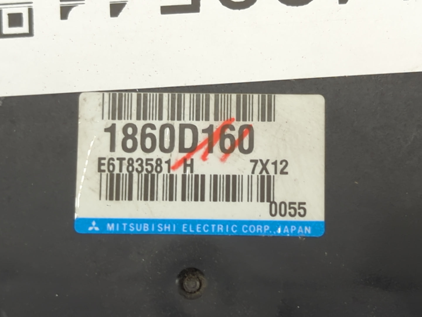 2018 Mitsubishi Outlander Sport PCM Engine Control Computer ECU ECM PCU OEM P/N:1860D160 E6T83581 Fits OEM Used Auto Parts -