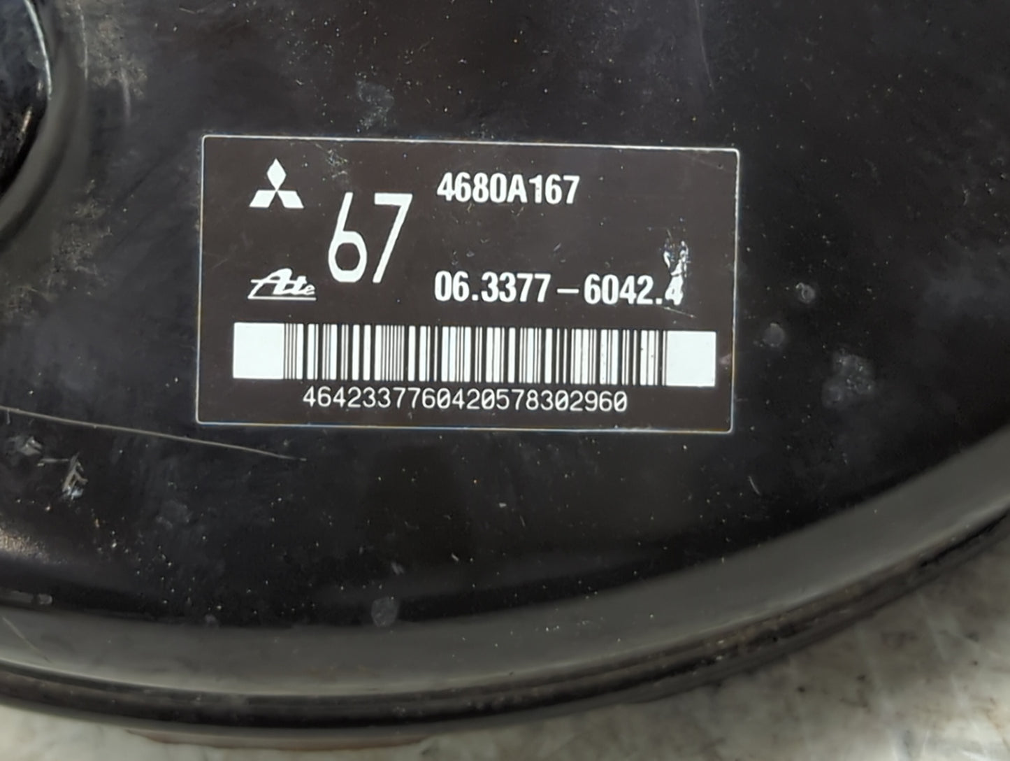 2014-2017 Mitsubishi Outlander Sport Power Brake Booster Oem - Oemusedautoparts1.com