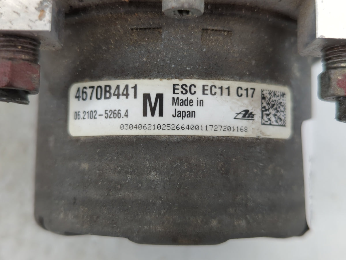 2018 Mitsubishi Outlander Sport Anti-Lock Brake ABS Pump Module Actuator OEM P/N:ESC EC11 C17 4670B441 Fits OEM Used Auto Pa