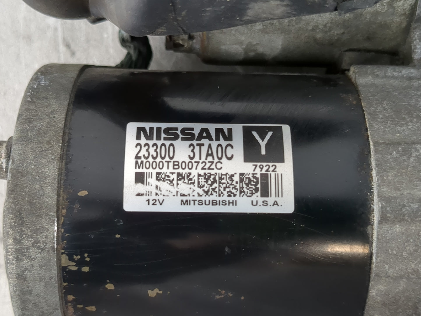 2013-2018 Nissan Altima Car Starter Motor Solenoid OEM P/N:23300 3TA0C Fits Fits 2013 2014 2015 2016 2017 2018 OEM Used Auto