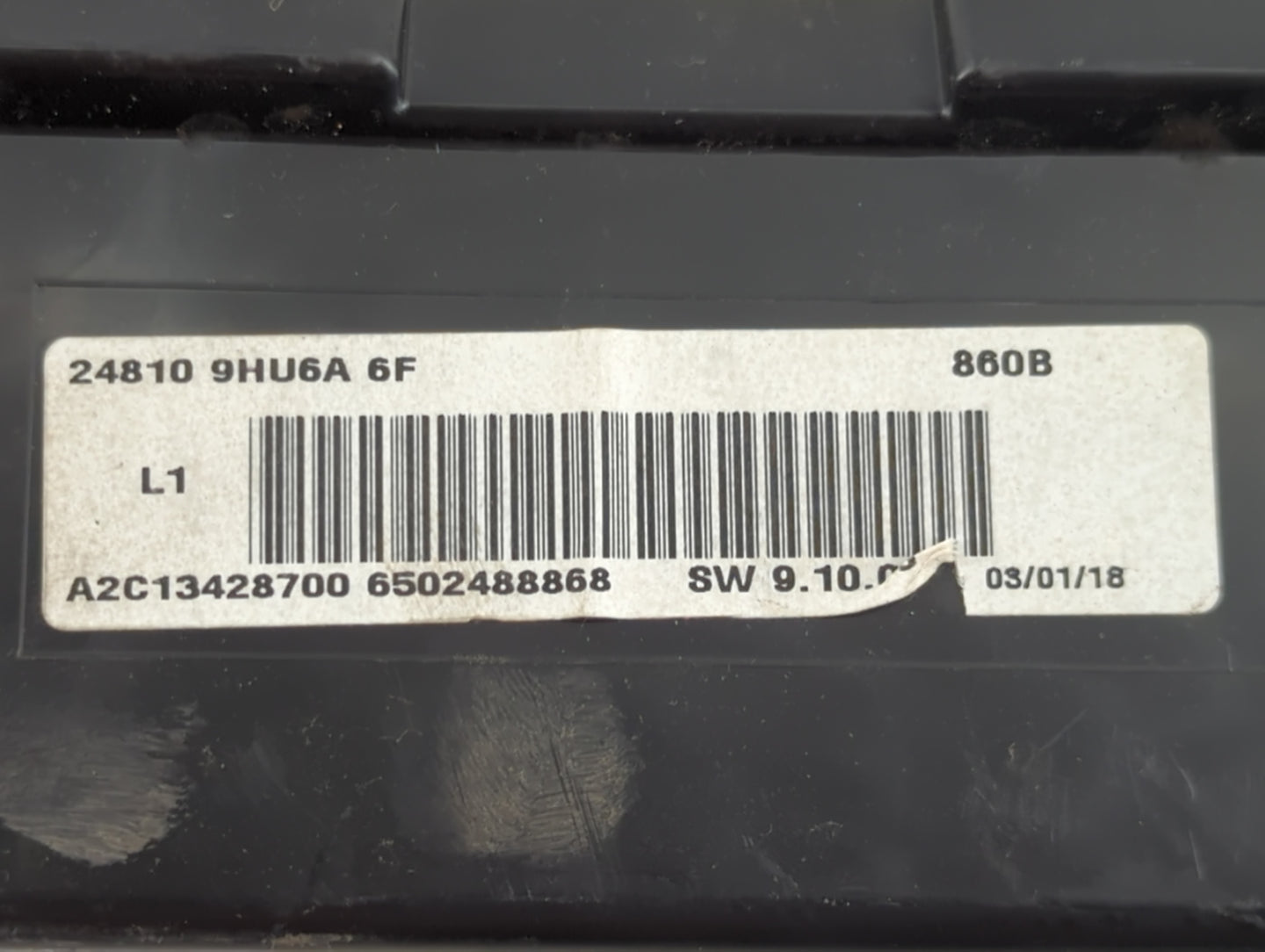 2018 Nissan Altima Instrument Cluster Speedometer Gauges P/N:24810 9HU6A Fits OEM Used Auto Parts - Oemusedautoparts1.com