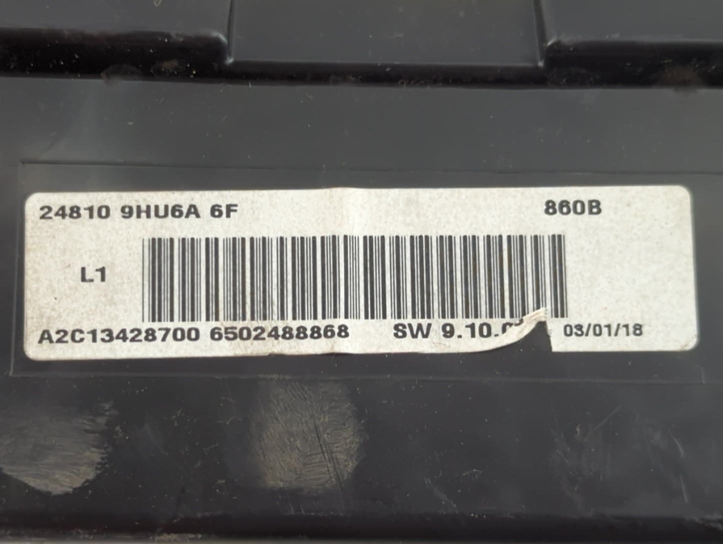 2018 Nissan Altima Instrument Cluster Speedometer Gauges P/N:24810 9HU6A Fits OEM Used Auto Parts - Oemusedautoparts1.com