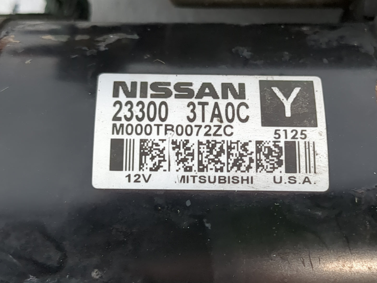 2013-2018 Nissan Altima Car Starter Motor Solenoid OEM P/N:23300 3TA0C Fits Fits 2013 2014 2015 2016 2017 2018 OEM Used Auto