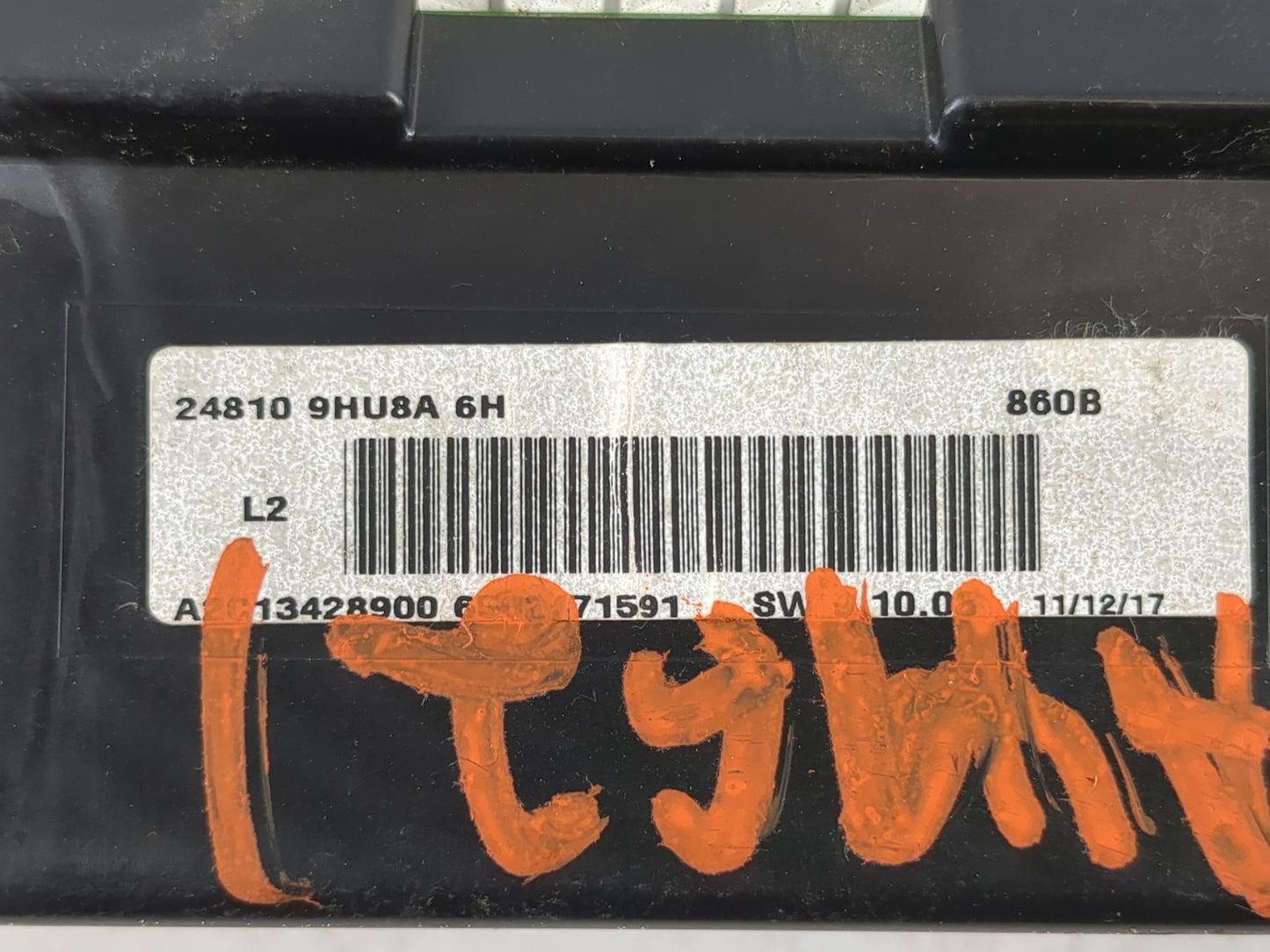 2018 Nissan Altima Instrument Cluster Speedometer Gauges P/N:24810 9HU8A Fits OEM Used Auto Parts - Oemusedautoparts1.com