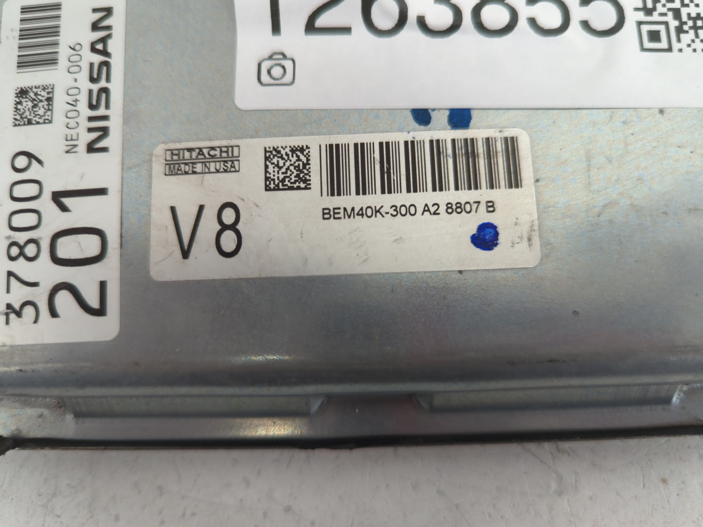 2018 Nissan Altima PCM Engine Control Computer ECU ECM PCU OEM P/N:NEC040-006 Fits OEM Used Auto Parts - Oemusedautoparts1.c