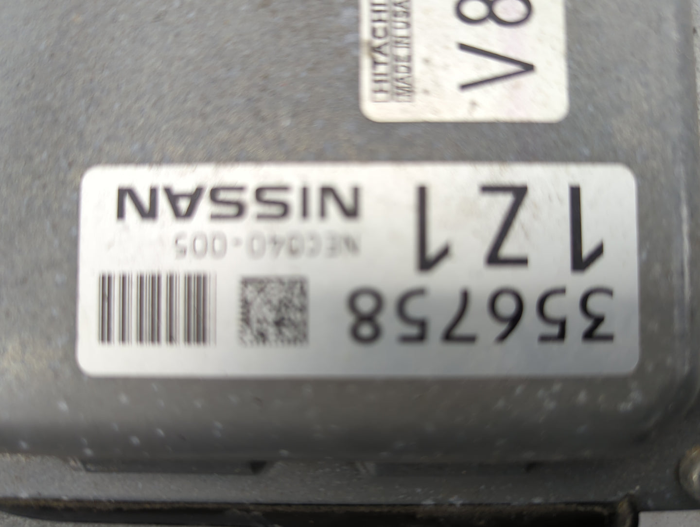 2018 Nissan Altima PCM Engine Control Computer ECU ECM PCU OEM P/N:NEC040-005 BEM40K-300 A2 Fits OEM Used Auto Parts - Oemus