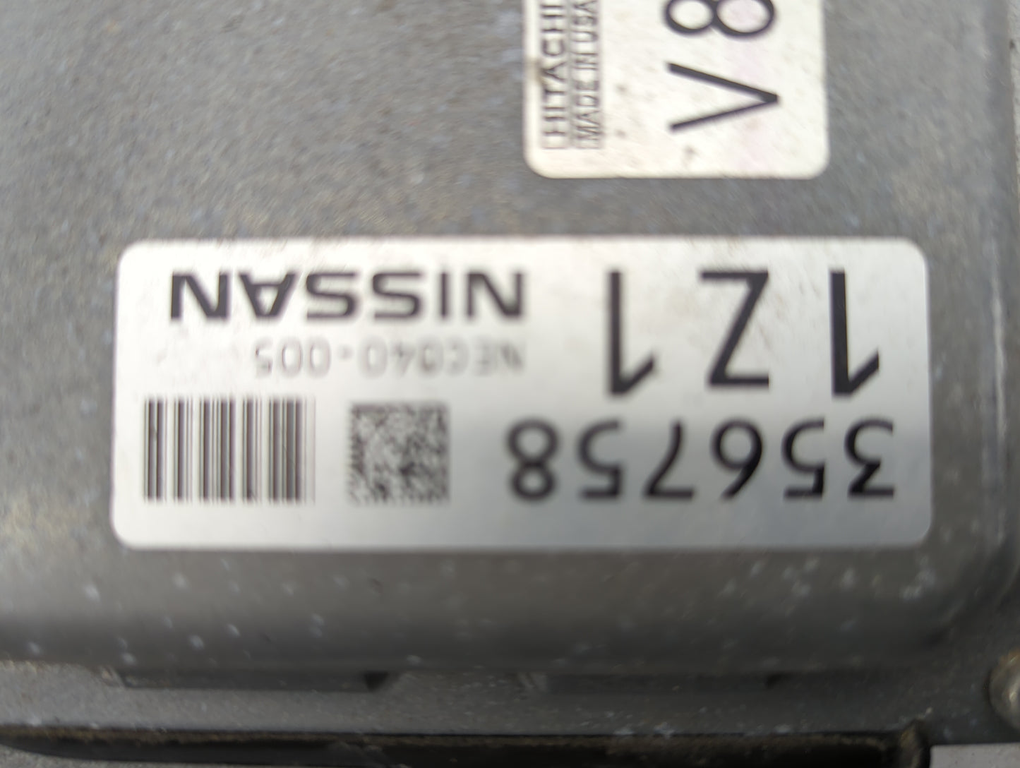 2018 Nissan Altima PCM Engine Control Computer ECU ECM PCU OEM P/N:NEC040-005 BEM40K-300 A2 Fits OEM Used Auto Parts - Oemus