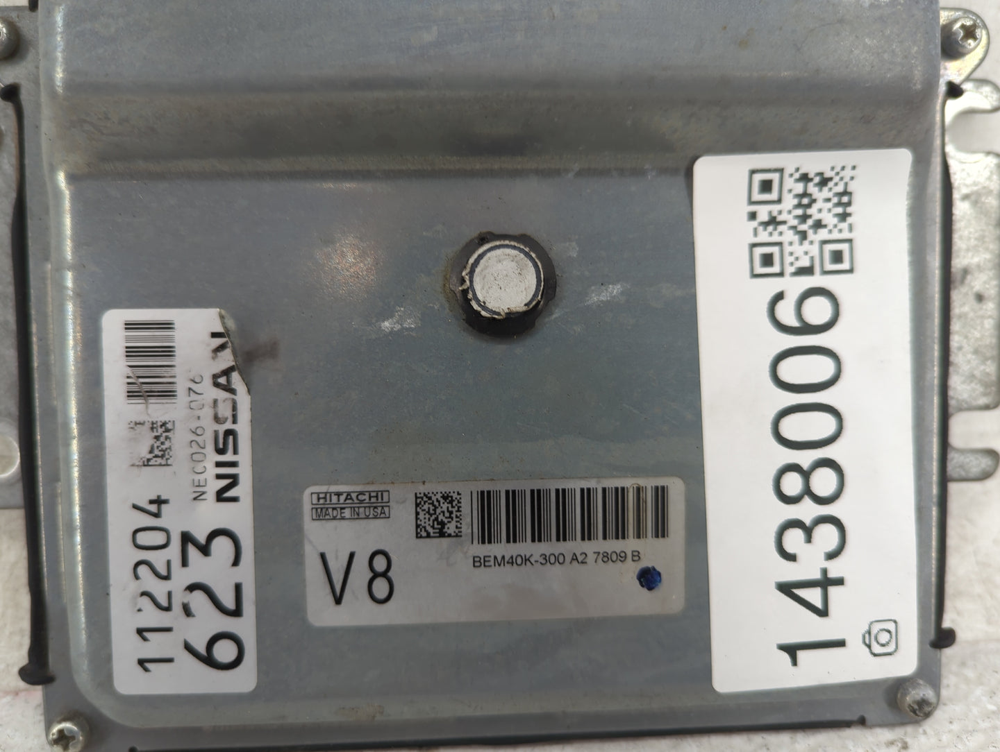2018 Nissan Altima PCM Engine Control Computer ECU ECM PCU OEM P/N:NEC026-076, BEM40K-300 A2 Fits OEM Used Auto Parts - Oemu