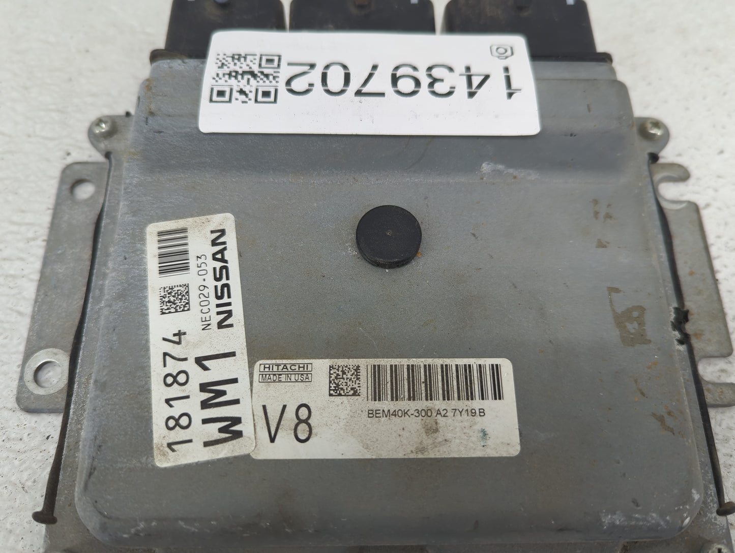 2018 Nissan Altima PCM Engine Control Computer ECU ECM PCU OEM P/N:NEC029-053 BEM40K-300 A2 Fits OEM Used Auto Parts - Oemus