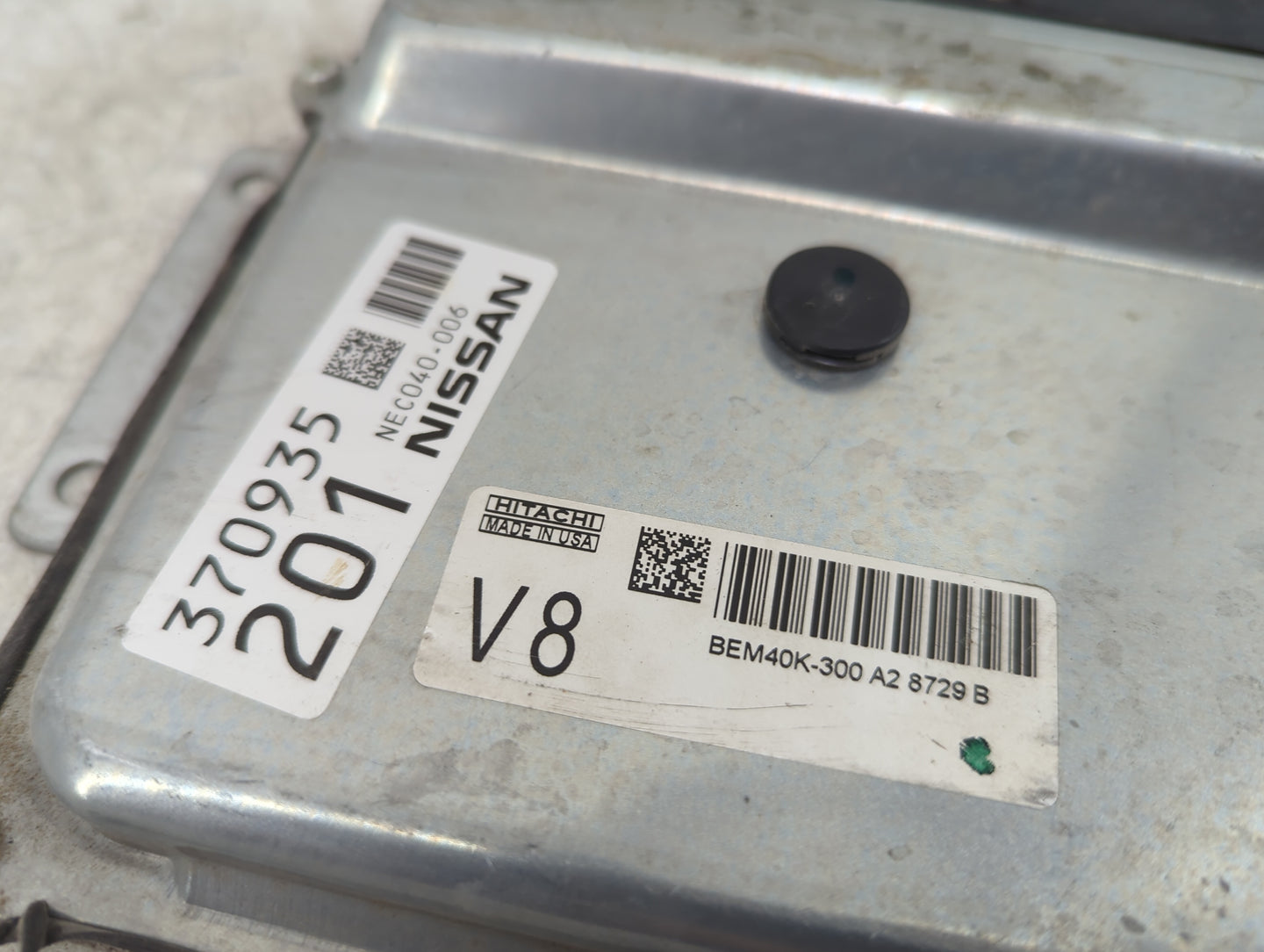 2018 Nissan Altima PCM Engine Control Computer ECU ECM PCU OEM P/N:NEC040-006 BEM40K-300 A2 Fits OEM Used Auto Parts - Oemus