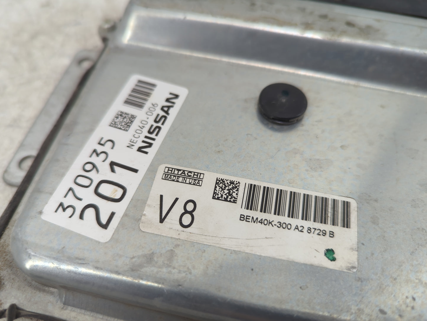 2018 Nissan Altima PCM Engine Control Computer ECU ECM PCU OEM P/N:NEC040-006 BEM40K-300 A2 Fits OEM Used Auto Parts - Oemus